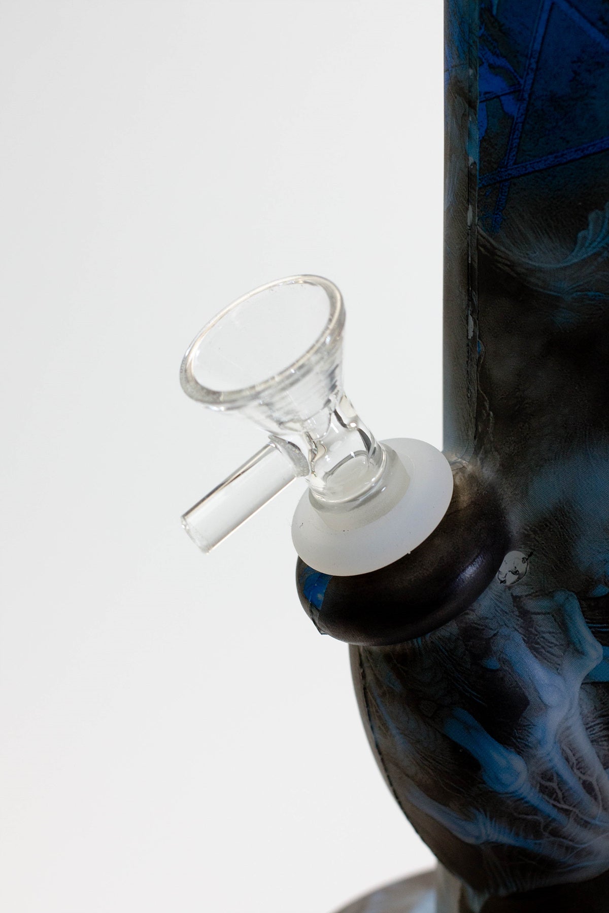 14" Straight tube silicone water bong