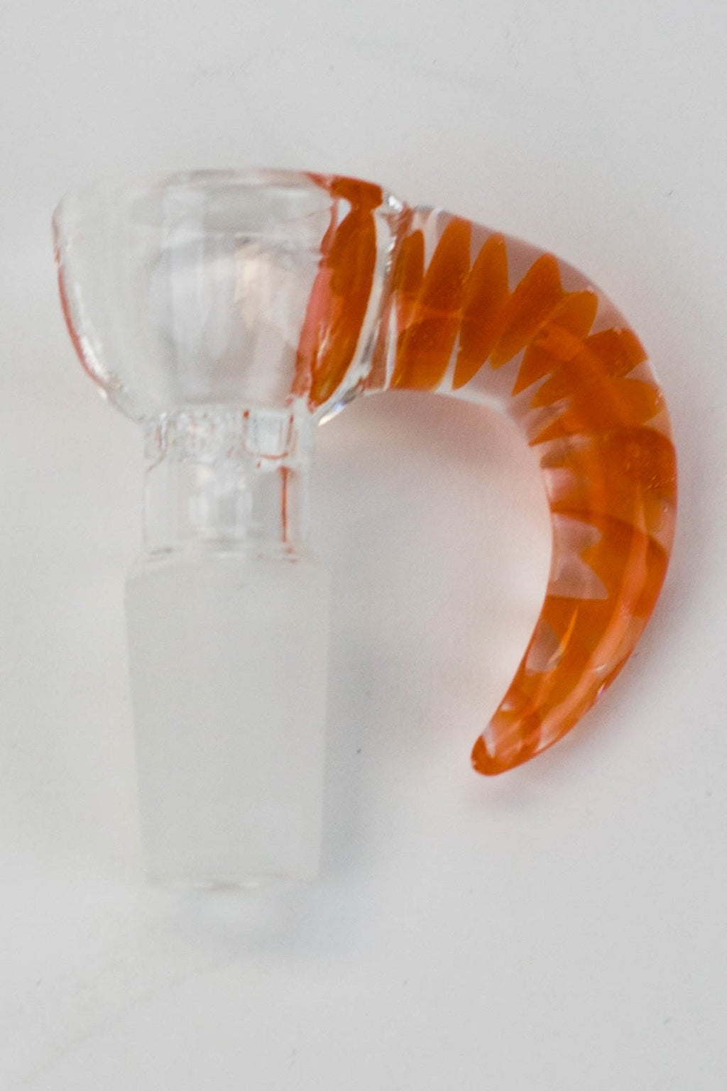 Built-in glass screen bowl with horn handle