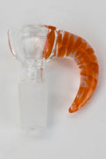 Built-in glass screen bowl with horn handle
