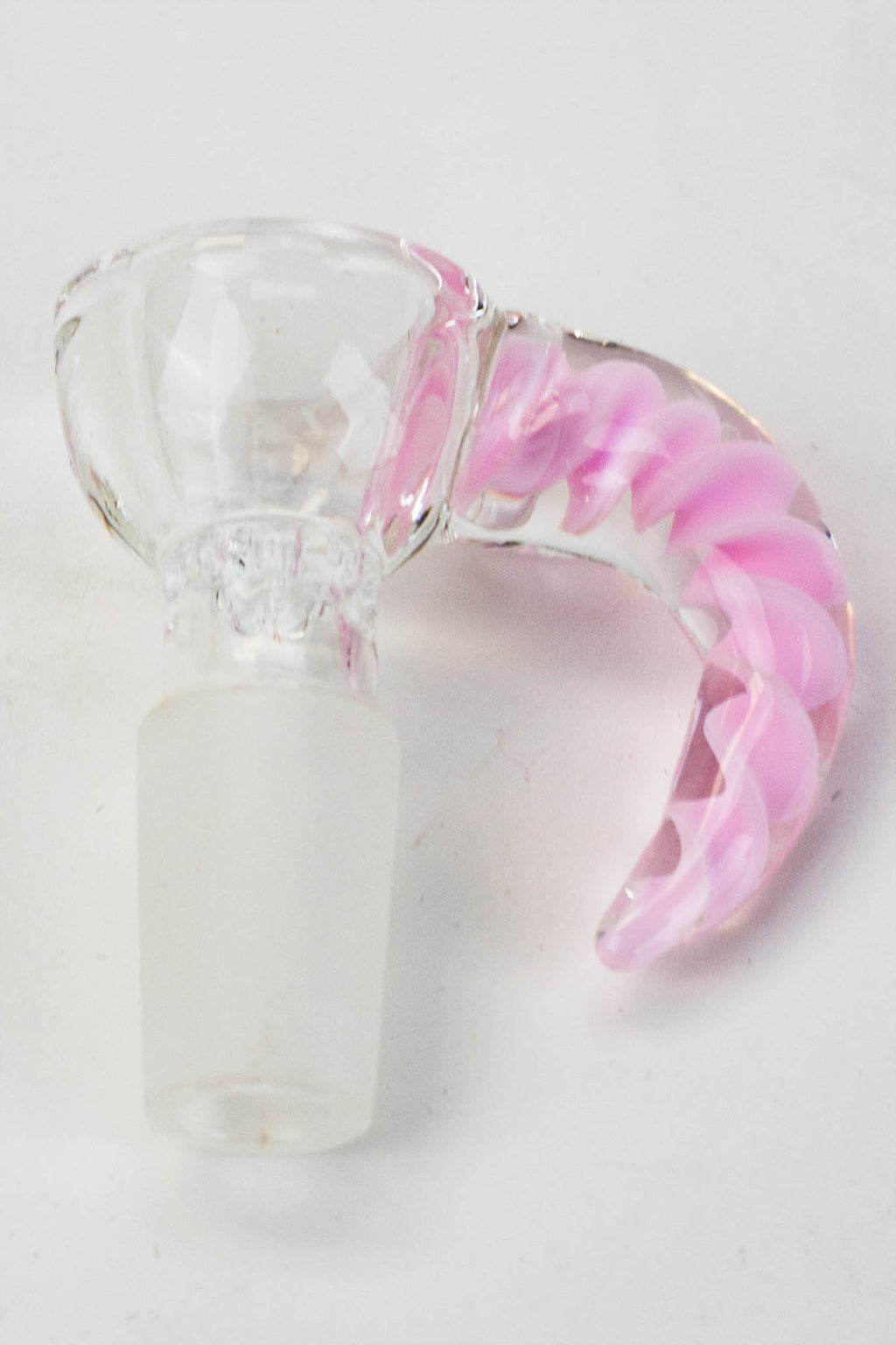 Built-in glass screen bowl with horn handle