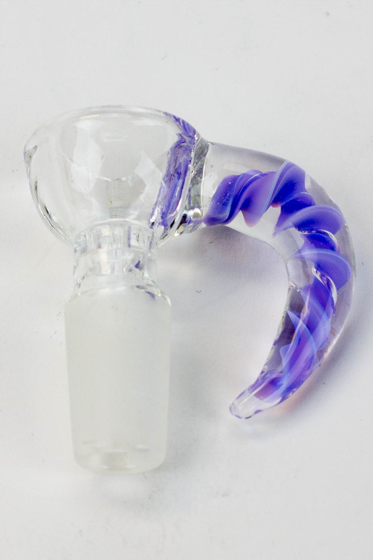Built-in glass screen bowl with horn handle