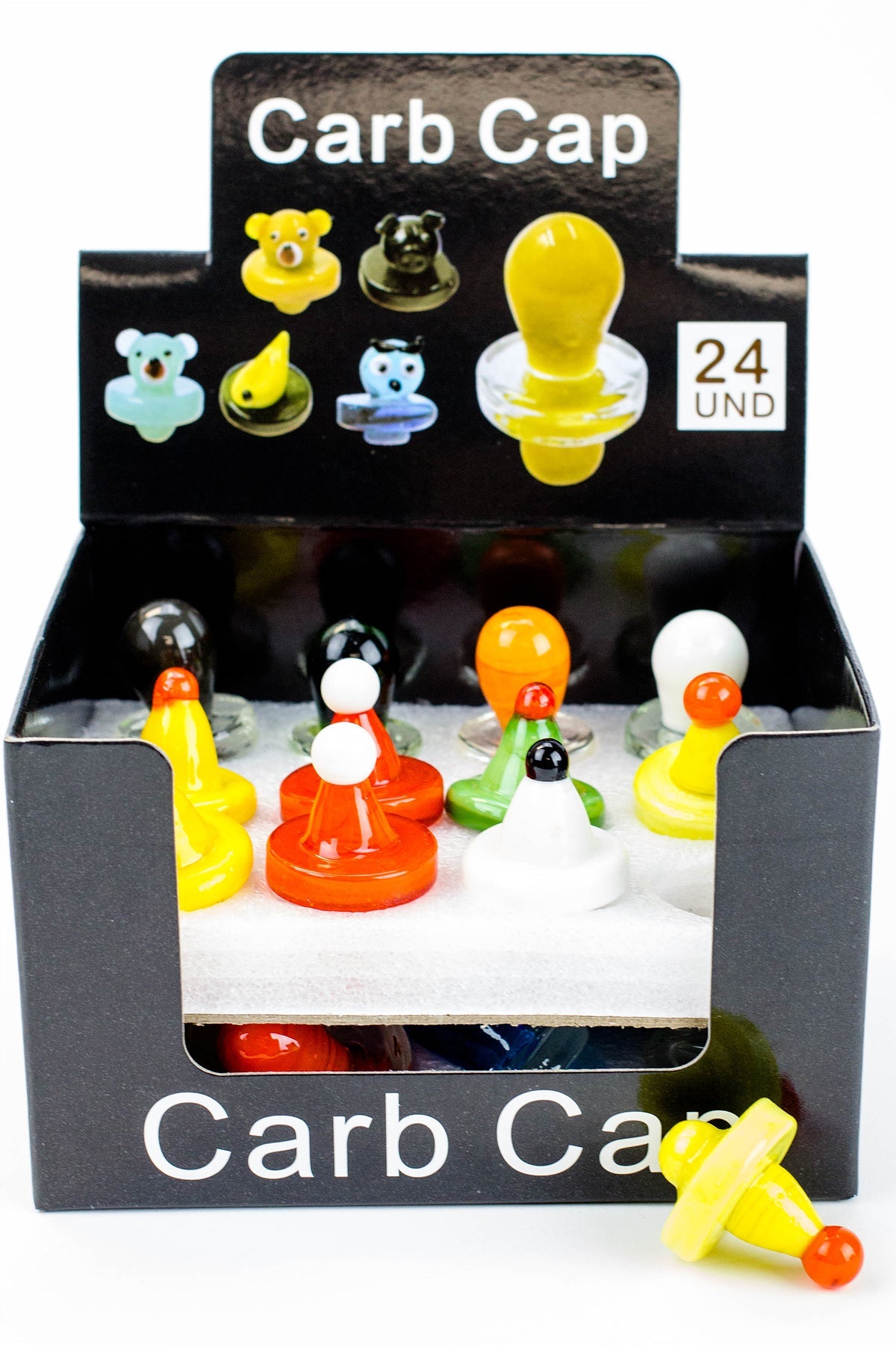 Carb Cap display of 24