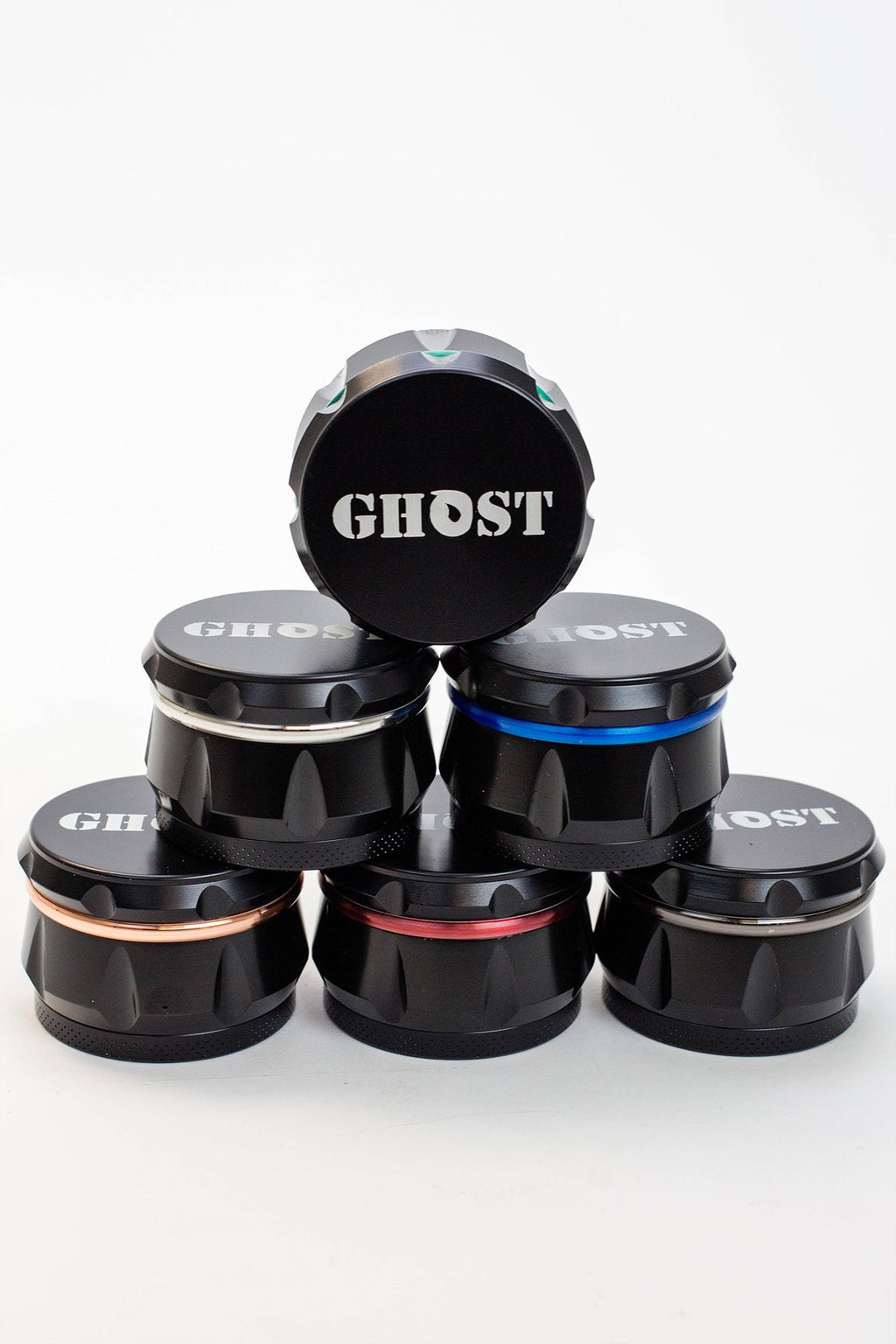 GHOST 4 parts black herb grinder