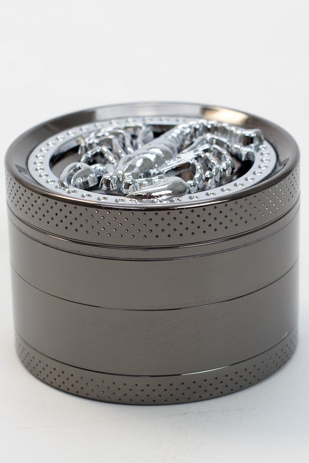 GHOST 4 parts color grinder with a decoration lid