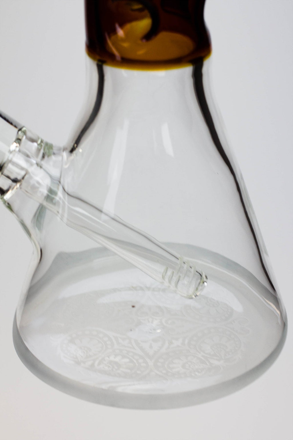 15" Genie 7 mm sandblasted artwork tube glass water bong