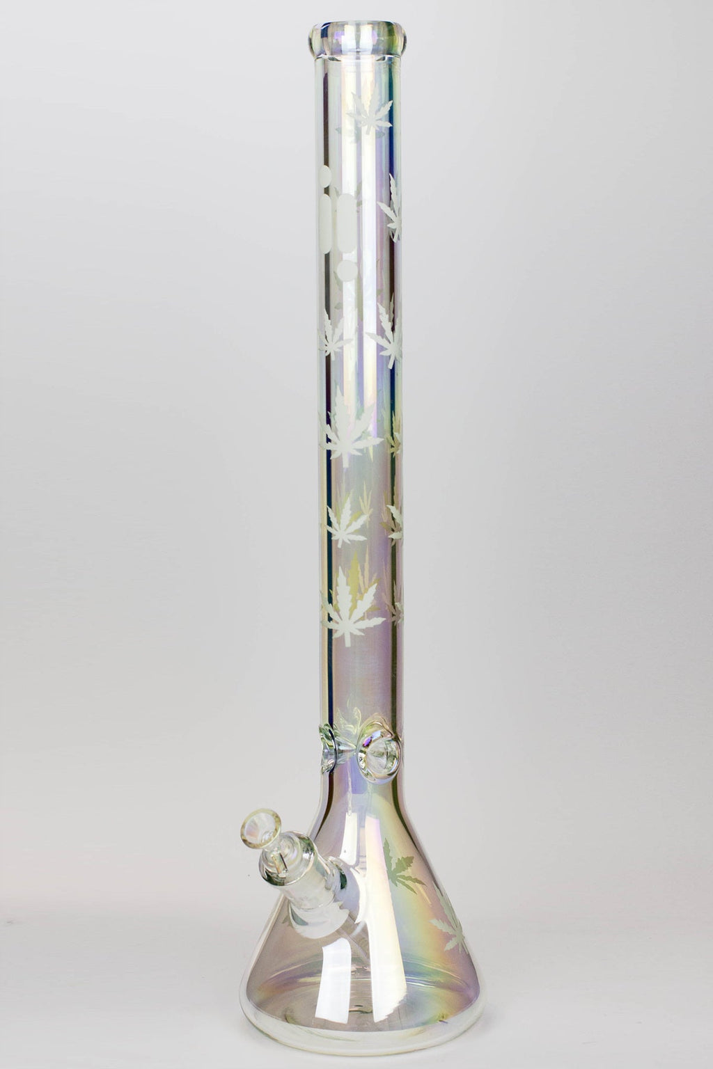 24" Infyniti leaf 7 mm metallic glass water bong ( gp1774 )