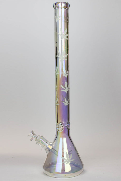 24" Infyniti leaf 7 mm metallic glass water bong ( gp1774 )