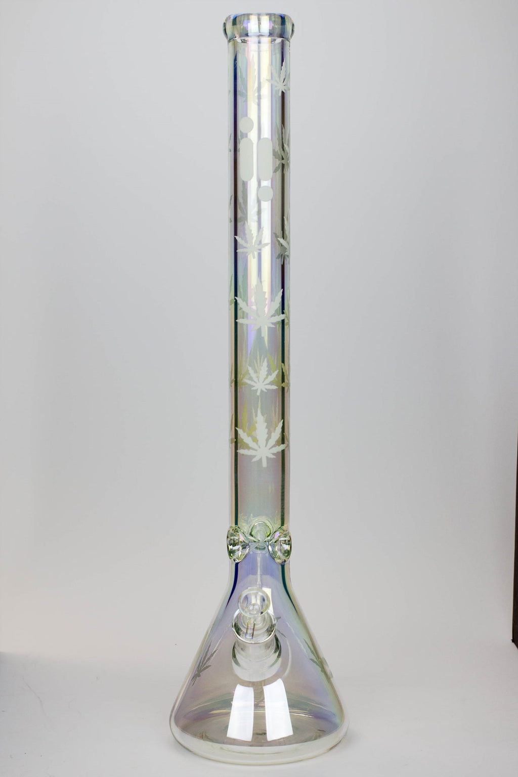 24" Infyniti leaf 7 mm metallic glass water bong ( gp1774 )