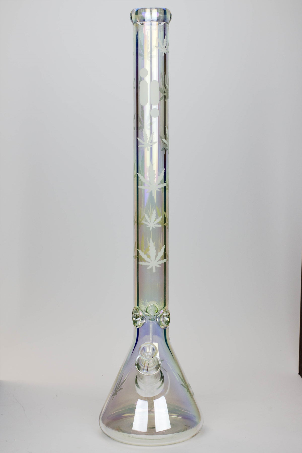 24" Infyniti leaf 7 mm metallic glass water bong ( gp1774 )