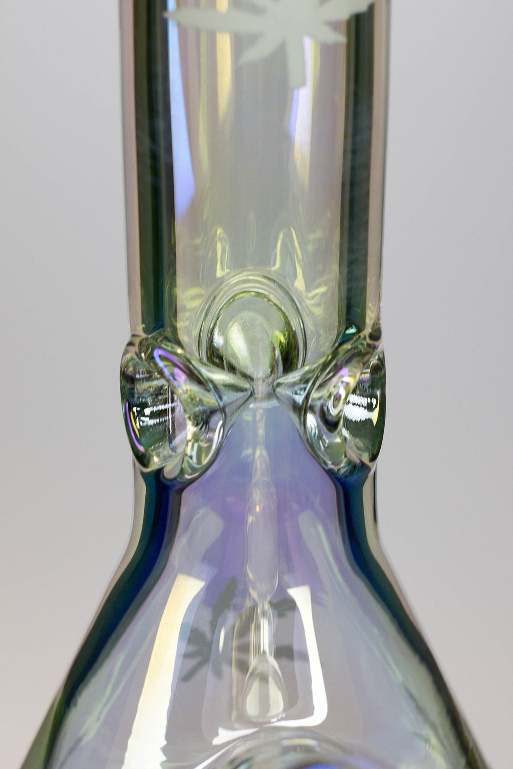 24" Infyniti leaf 7 mm metallic glass water bong ( gp1774 )