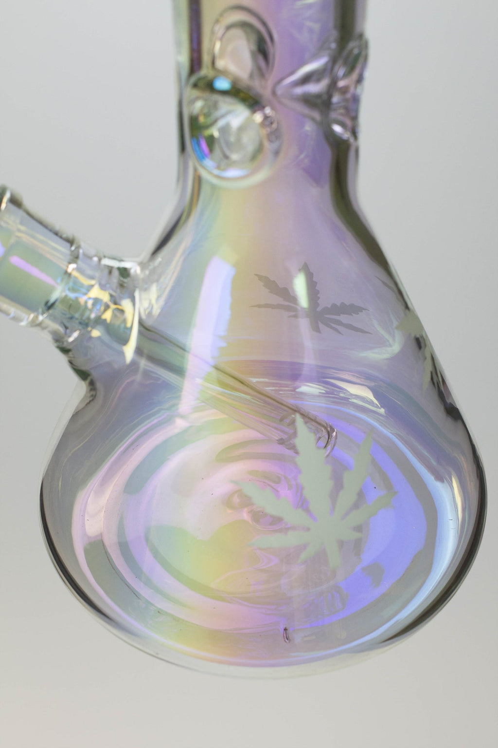 24" Infyniti leaf 7 mm metallic glass water bong ( gp1774 )