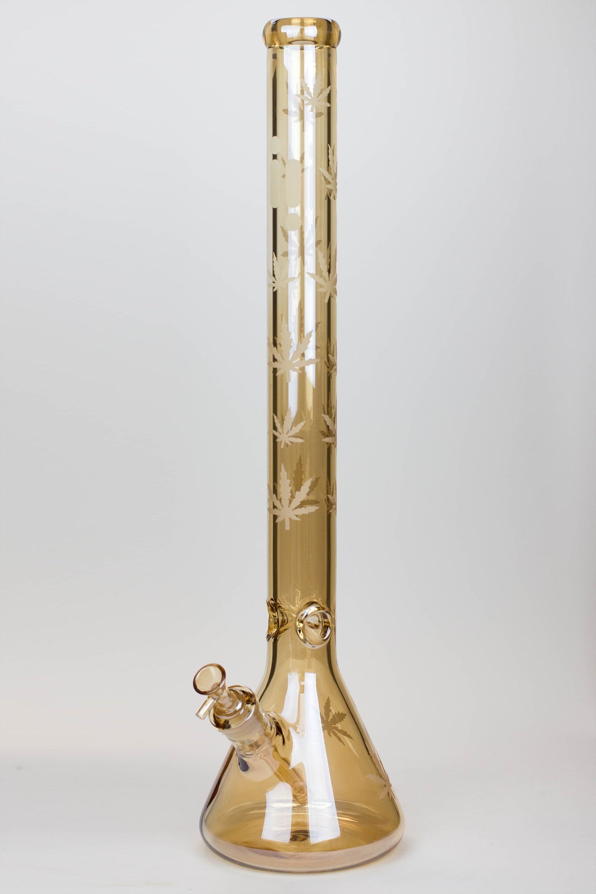 24" Infyniti leaf 7 mm metallic glass water bong ( gp1774 )