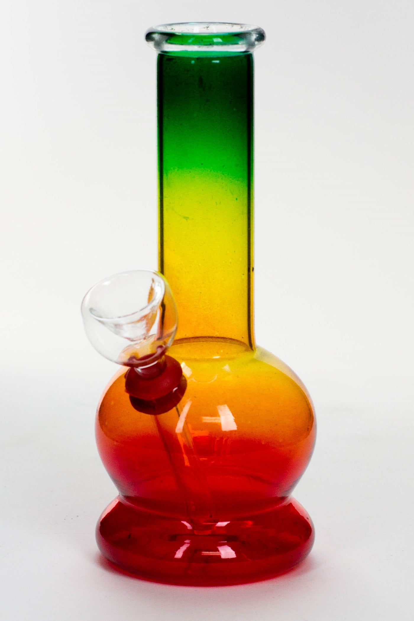 6 in. Rasta glass water bong