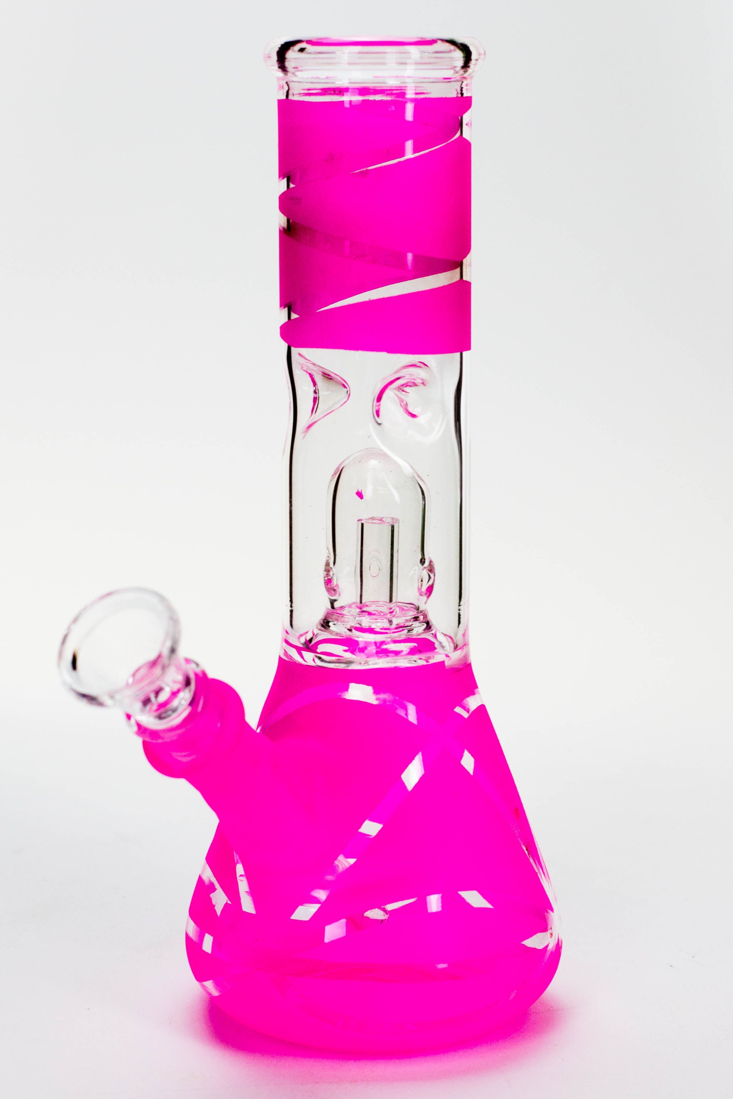 8" single dome percolator glass water bong