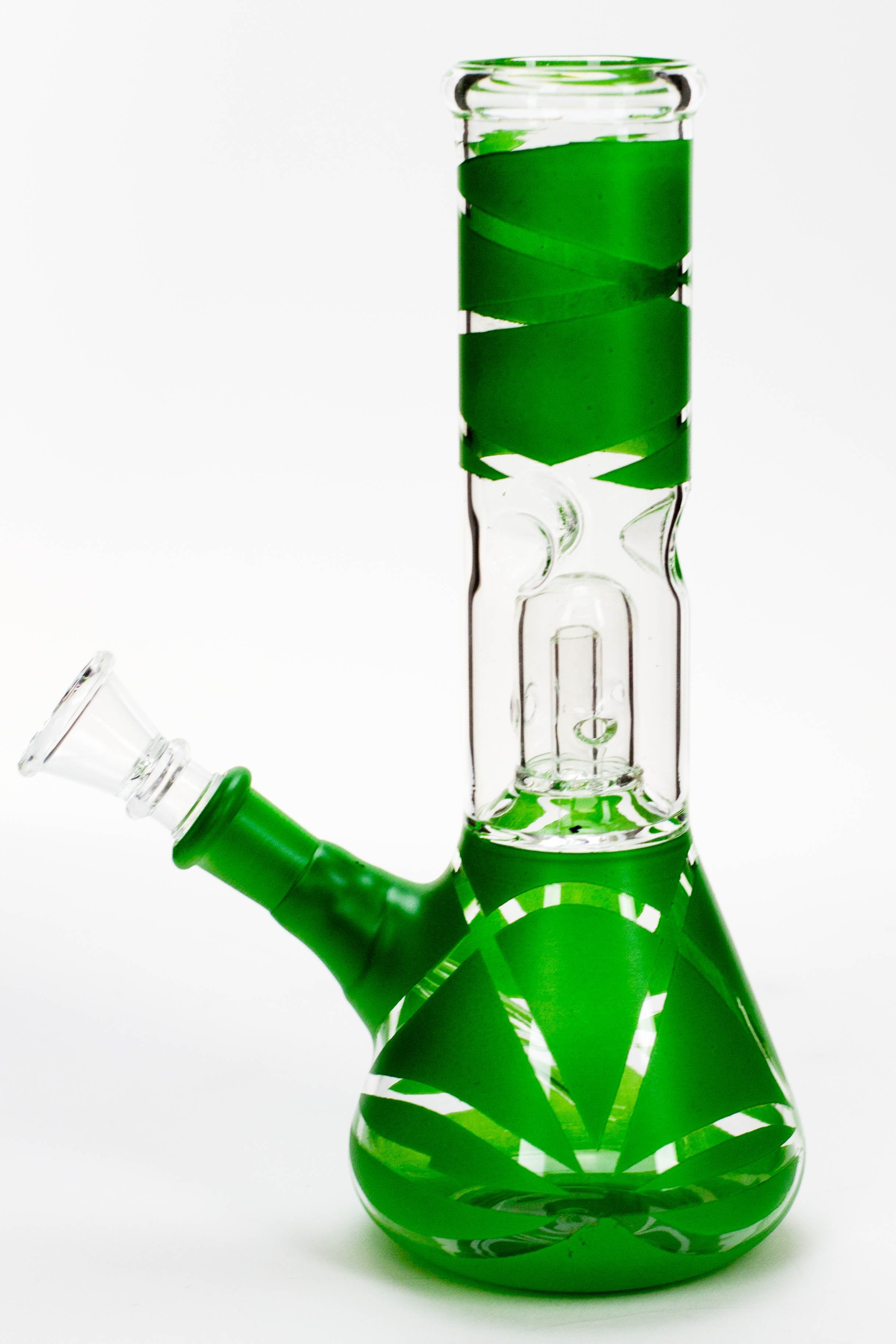 8" single dome percolator glass water bong