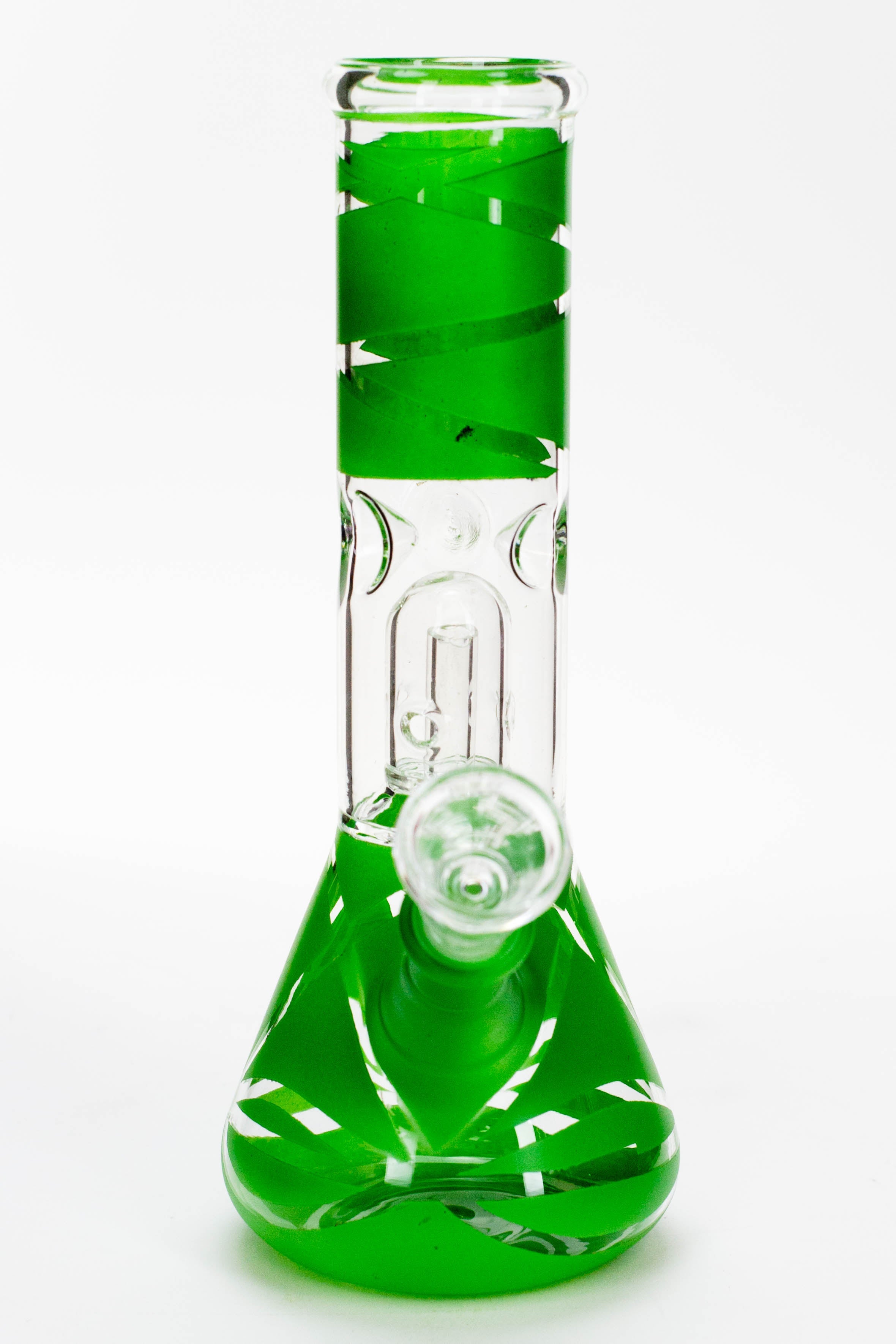 8" single dome percolator glass water bong
