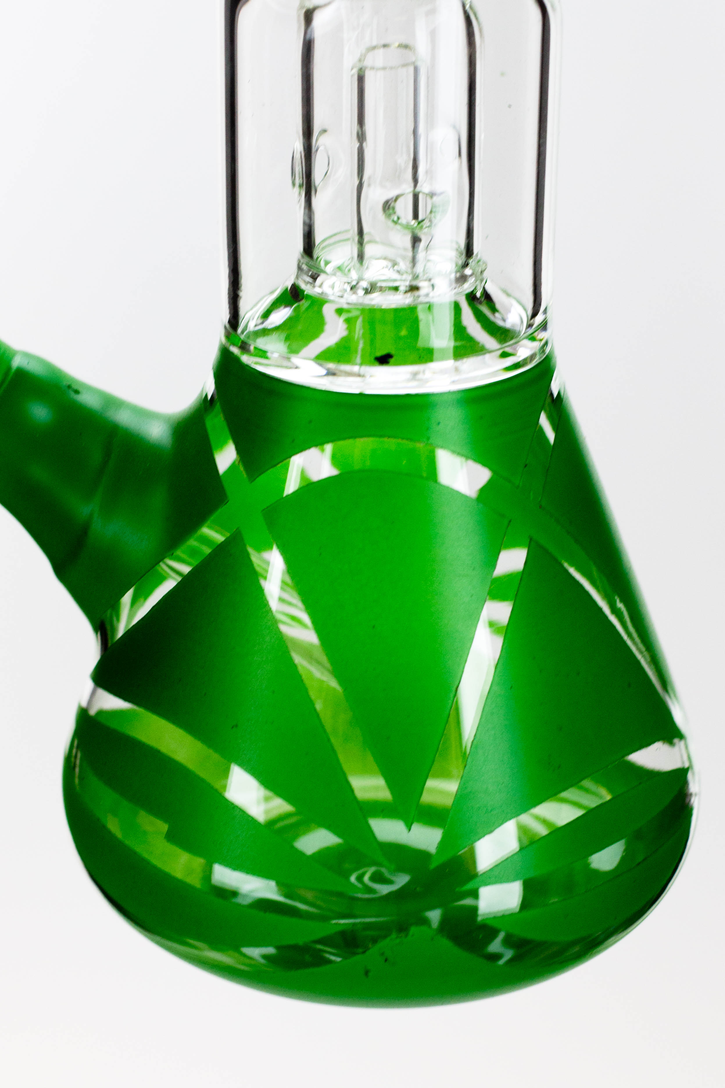 8" single dome percolator glass water bong