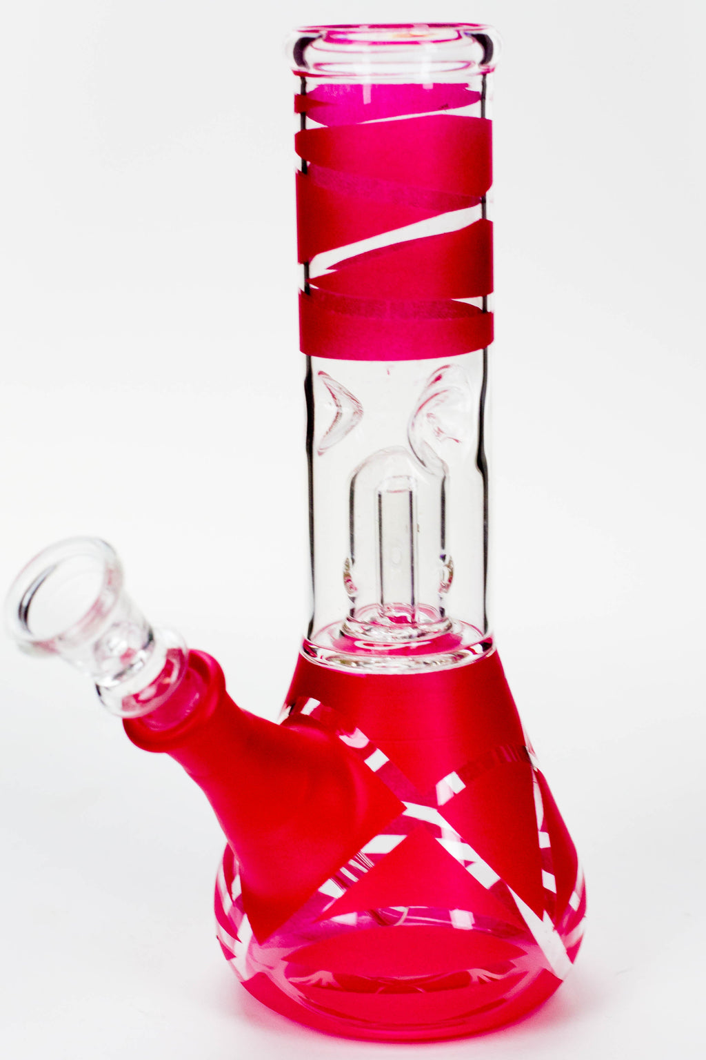 8" single dome percolator glass water bong