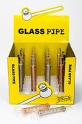 5.5" Glass tube pipe TP003 with Coil spring Box of 24