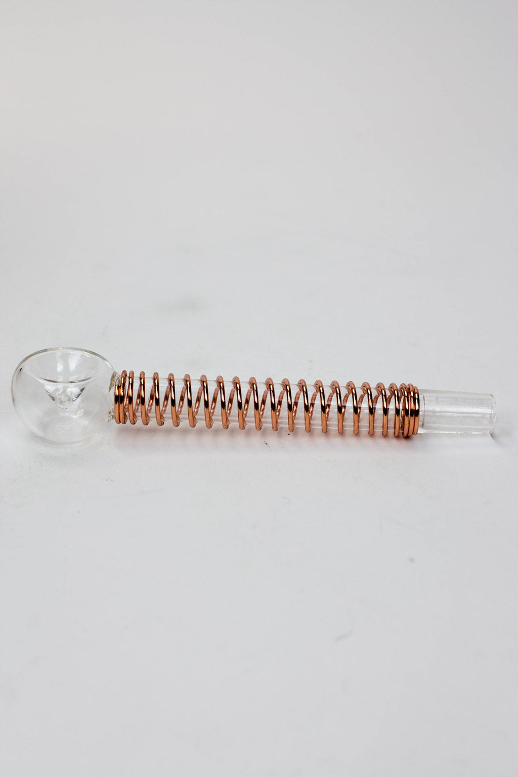 5.5" Glass tube pipe TP003 with Coil spring Box of 24