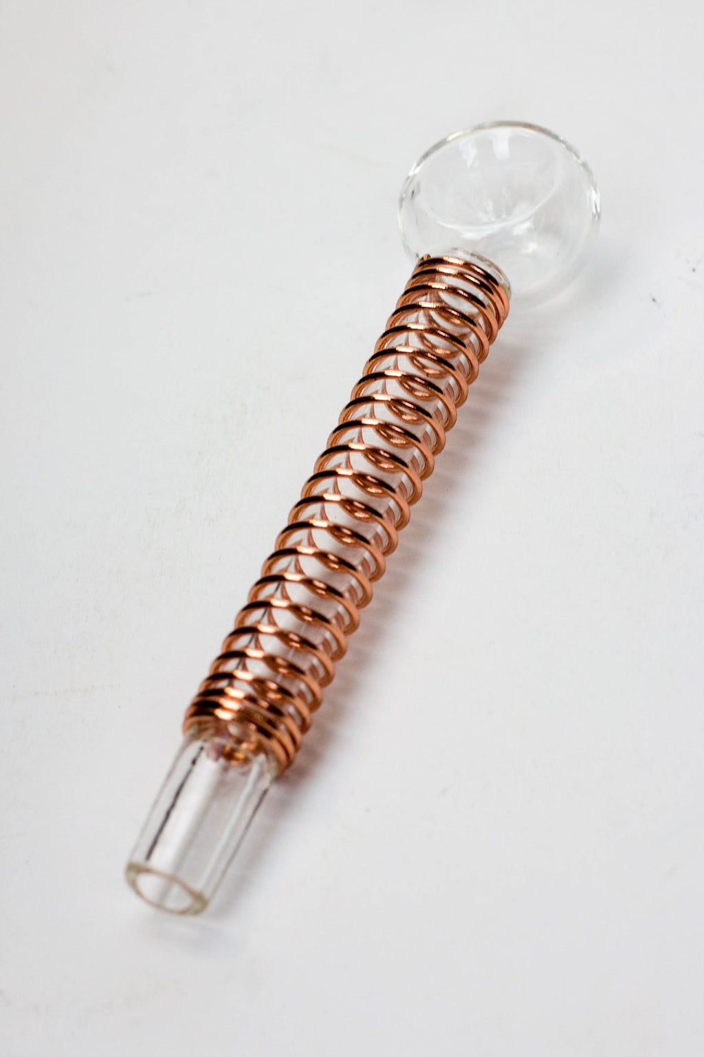 5.5" Glass tube pipe TP003 with Coil spring Box of 24