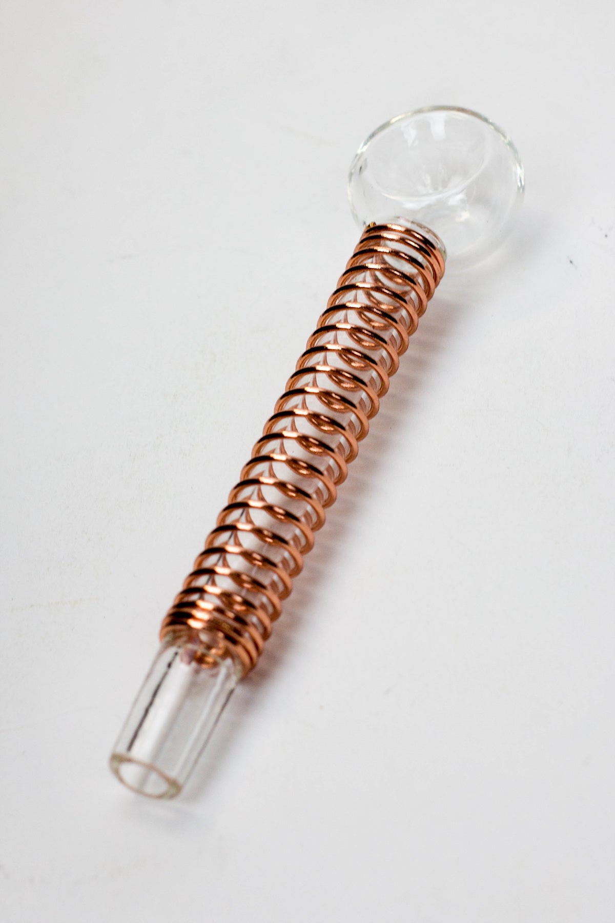 5.5" Glass tube pipe TP003 with Coil spring Box of 24