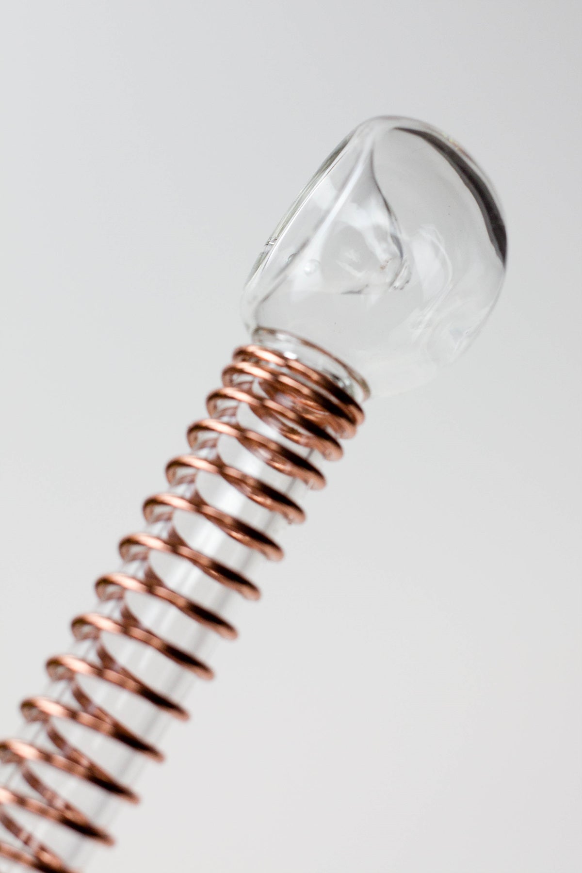 5.5" Glass tube pipe TP003 with Coil spring Box of 24