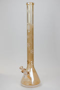 24" Infyniti Snowflake 7 mm metallic Glow in the dark glass water bong
