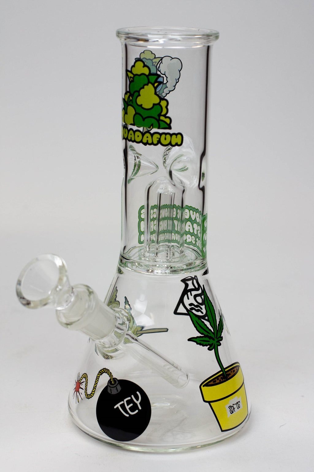 Squadafum Glass Ice bong Percolator Stickers