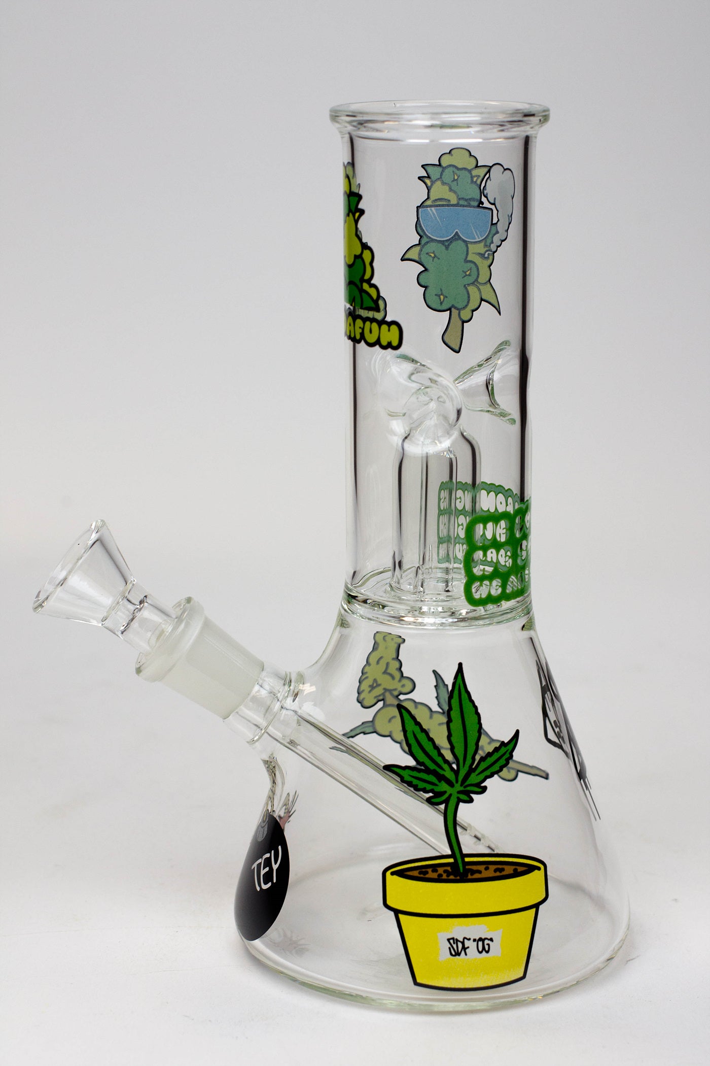 Squadafum Glass Ice bong Percolator Stickers