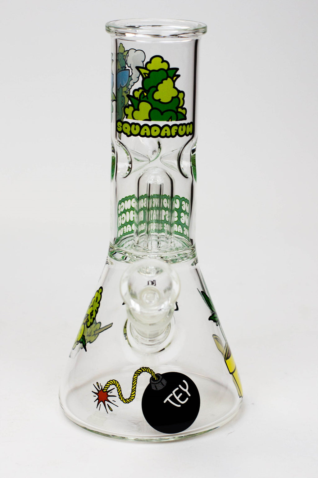 Squadafum Glass Ice bong Percolator Stickers