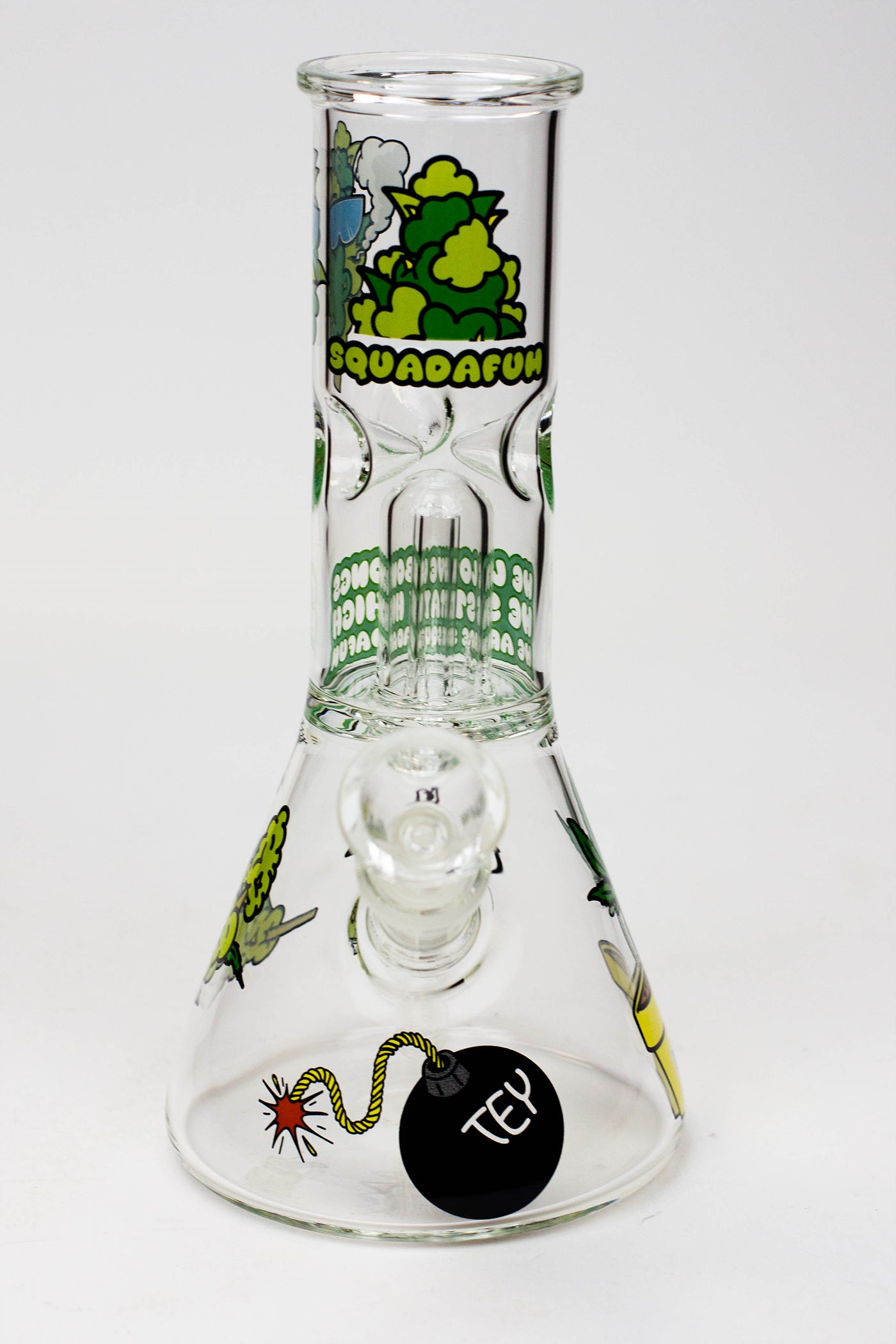 Squadafum Glass Ice bong Percolator Stickers