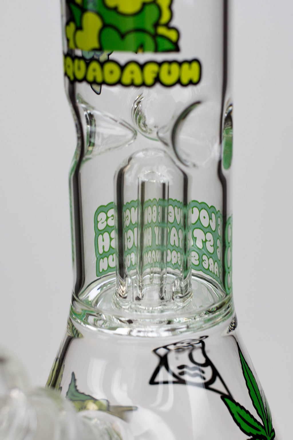Squadafum Glass Ice bong Percolator Stickers