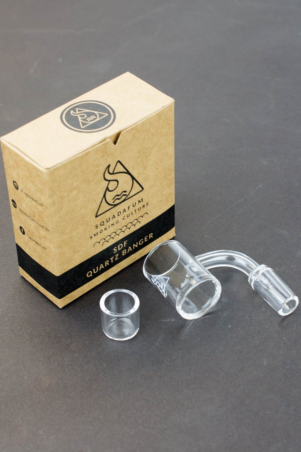 Squadafum Quartz Banger with 14mm Male Giga Insert