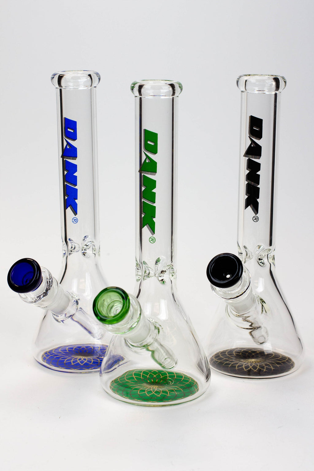 9.5" DANK beaker glass water bong