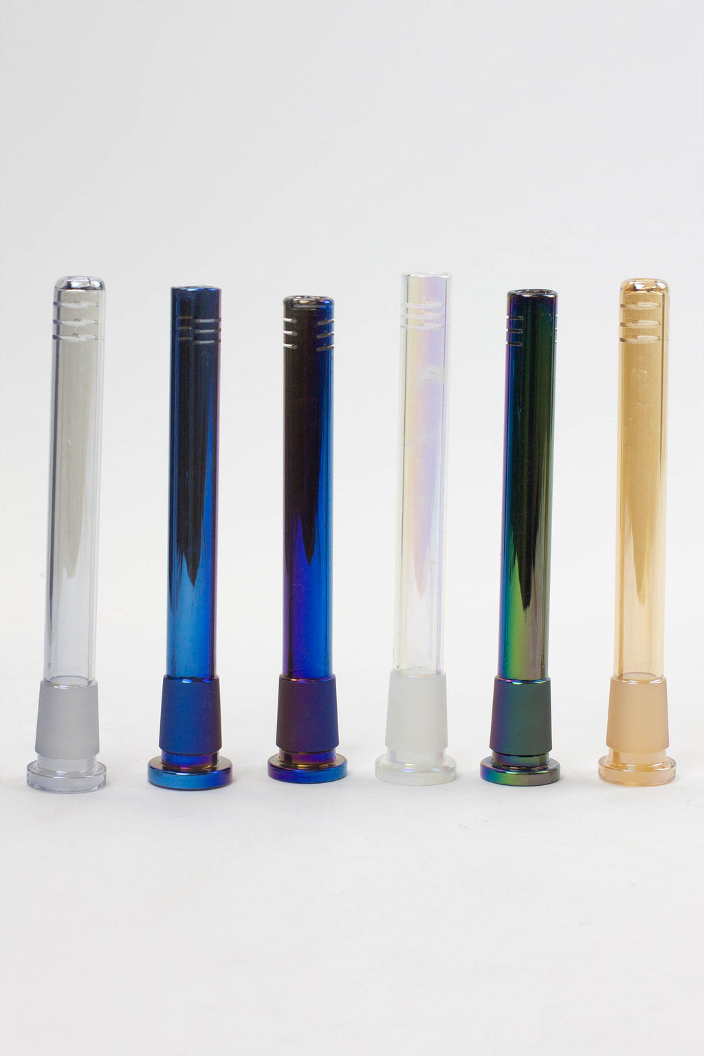Metallic Color Glass 6 slits downstem