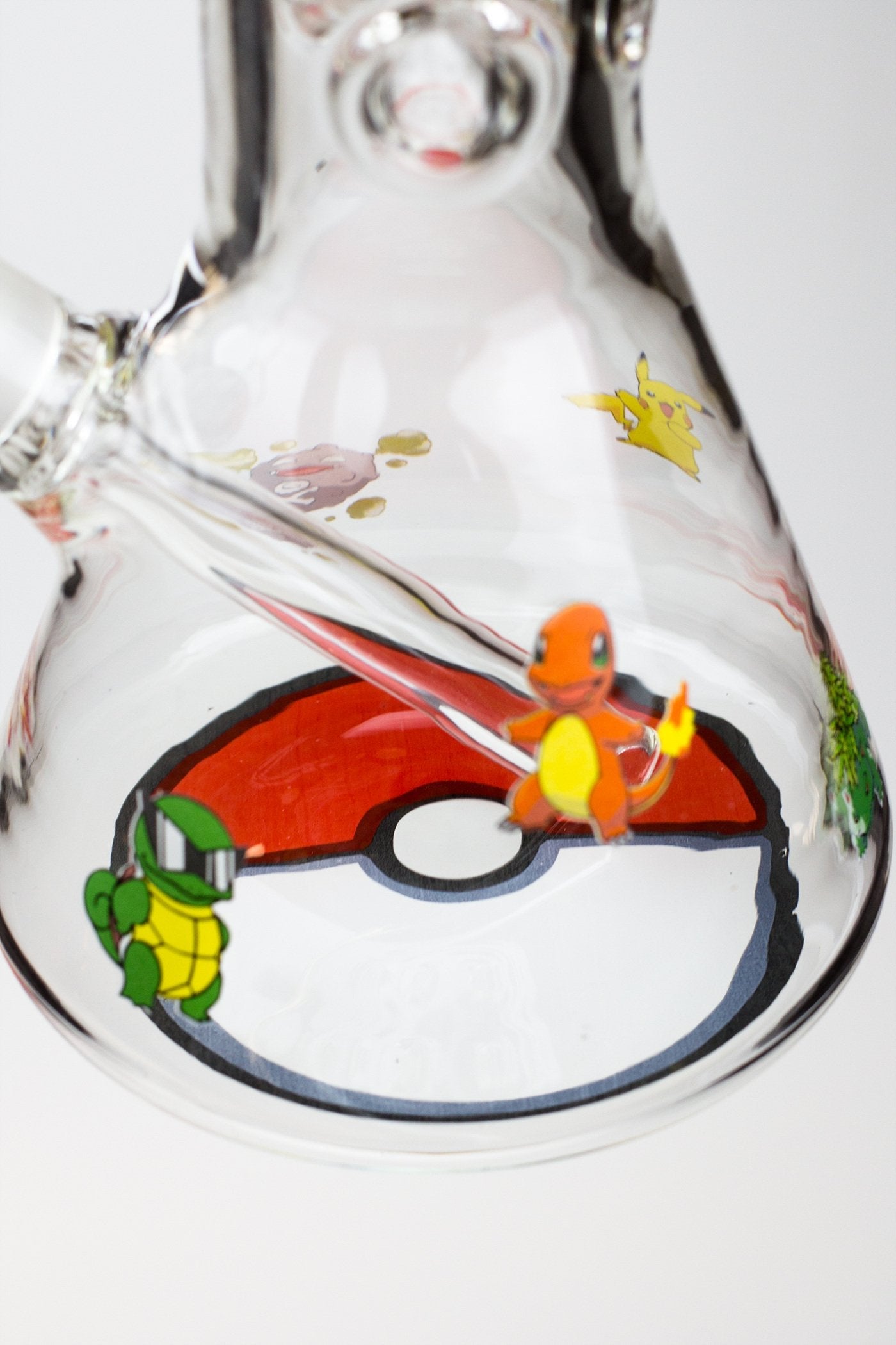13.5" Cartoon 7 mm glass water beaker bong