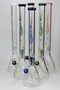 24" Genie 9 mm single percolator glass water bong