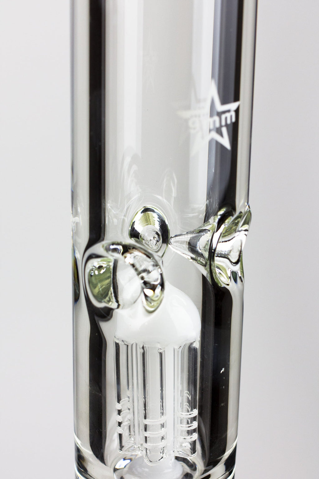 24" Genie 9 mm single percolator glass water bong