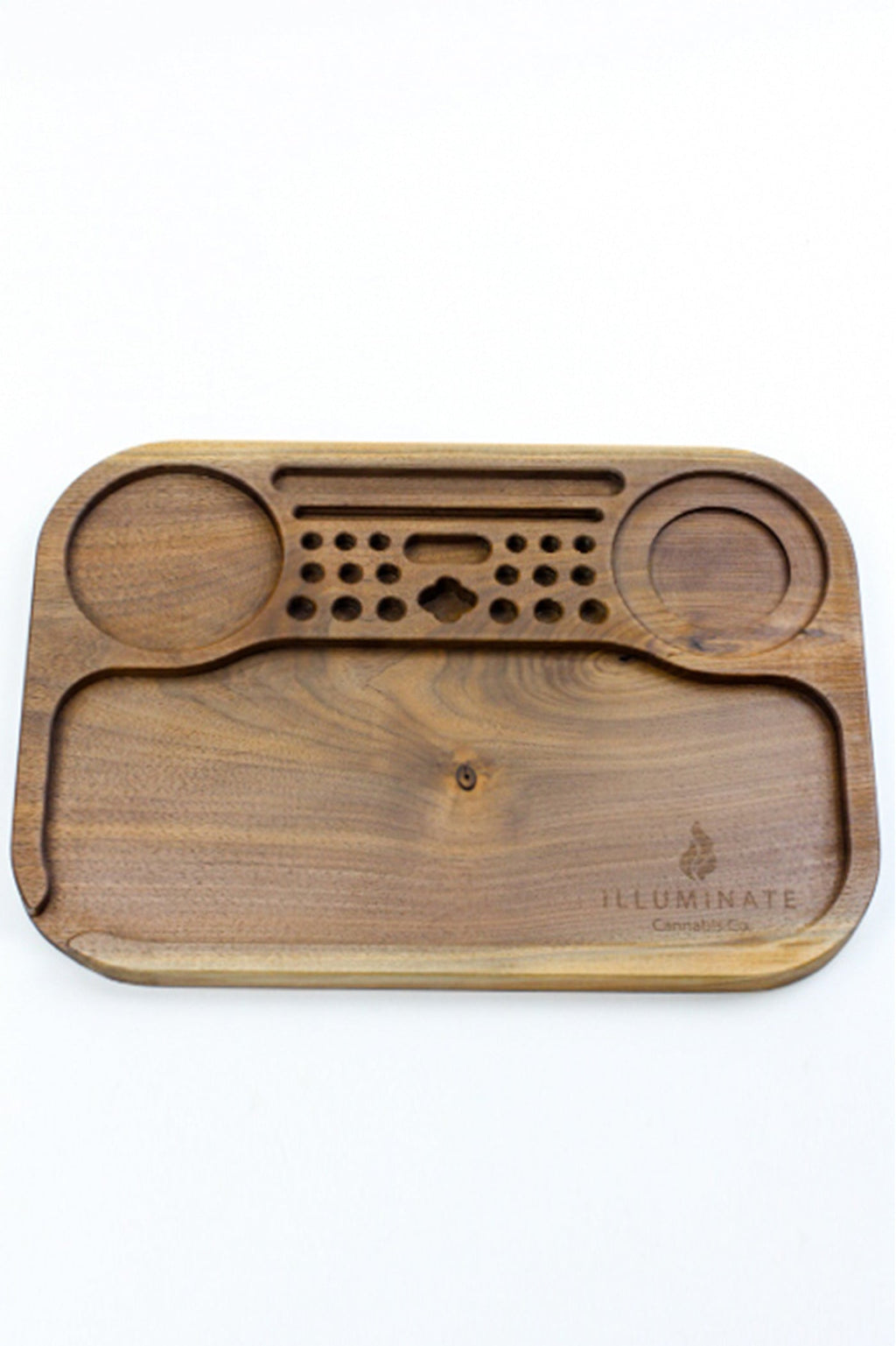 Walnut King size rolling tray Model 1