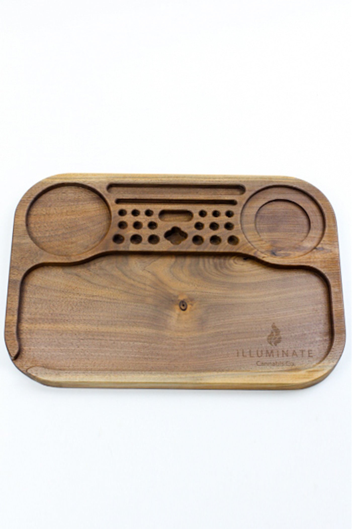 Walnut King size rolling tray Model 1