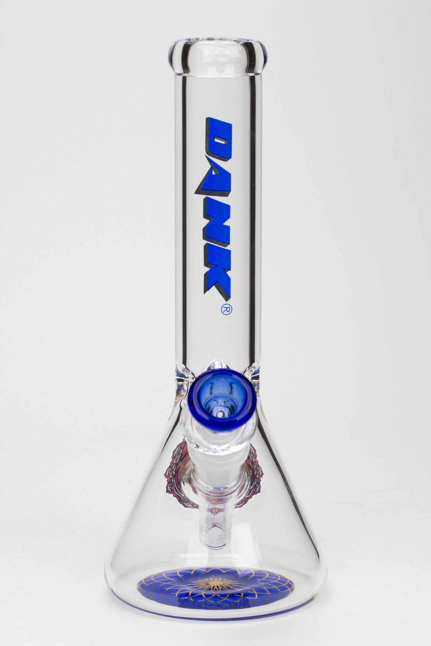 9.5" DANK beaker glass water bong (Wide / Skull)