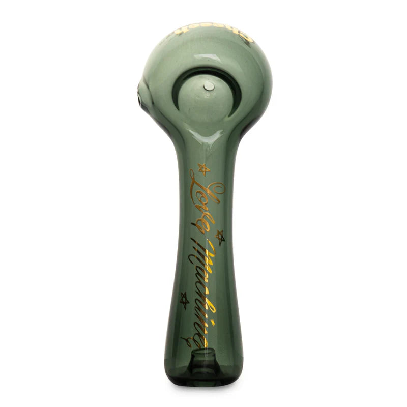 Cheech & Chong® Glass | 4.5" Smoke Love Machine Hand Pipe W/Ash Catcher Mouthpiece