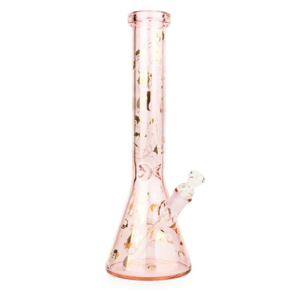 Red Eye Glass® | 15" Pin-Up Beaker Tube – Full Wrap Decal Design [REG038Pi]