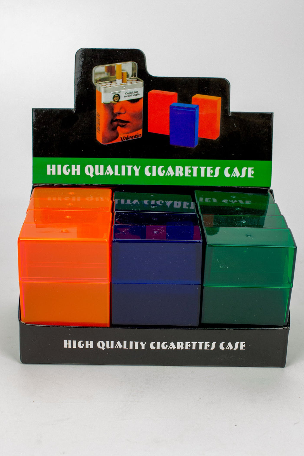 Plastic Flip open Cigarette Case Box of 12