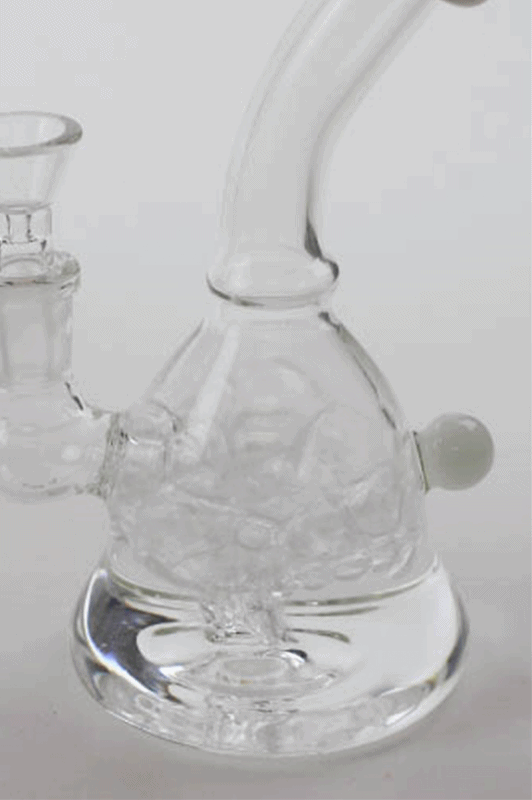 6" 2-in-1 fixed 3 hole diffuser bell bubbler