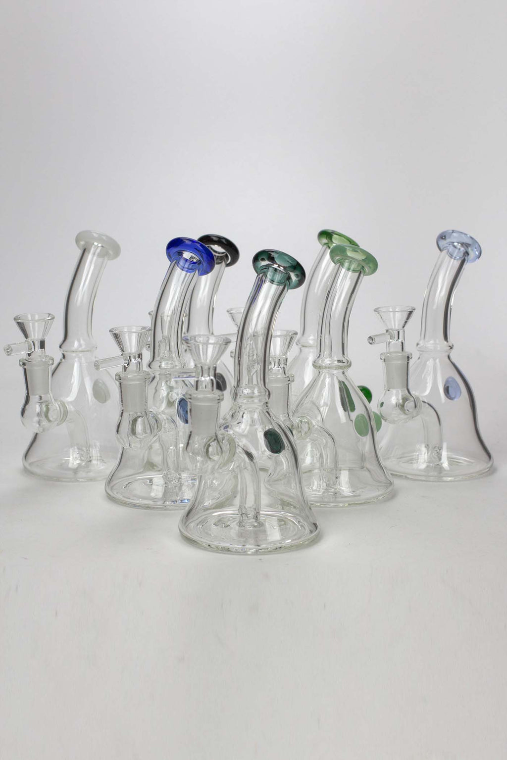6" 2-in-1 fixed 3 hole diffuser bell bubbler