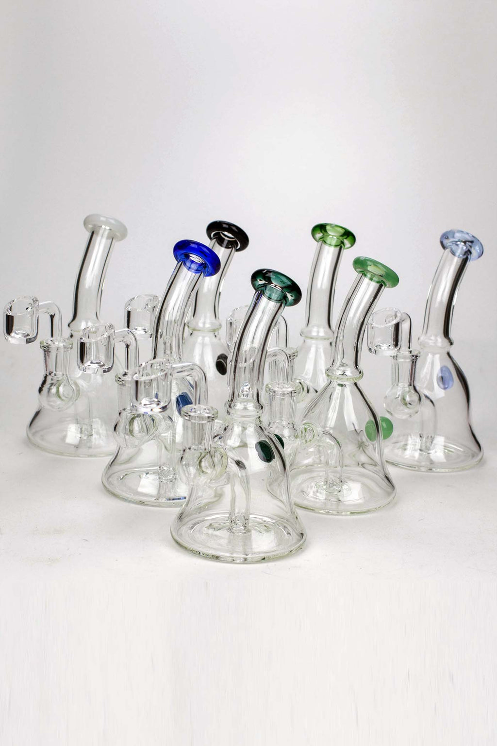 6" 2-in-1 fixed 3 hole diffuser bell bubbler