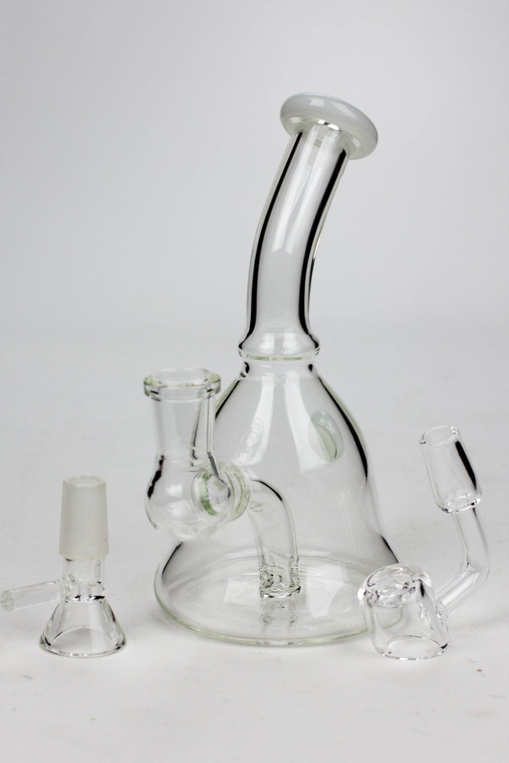 6" 2-in-1 fixed 3 hole diffuser bell bubbler