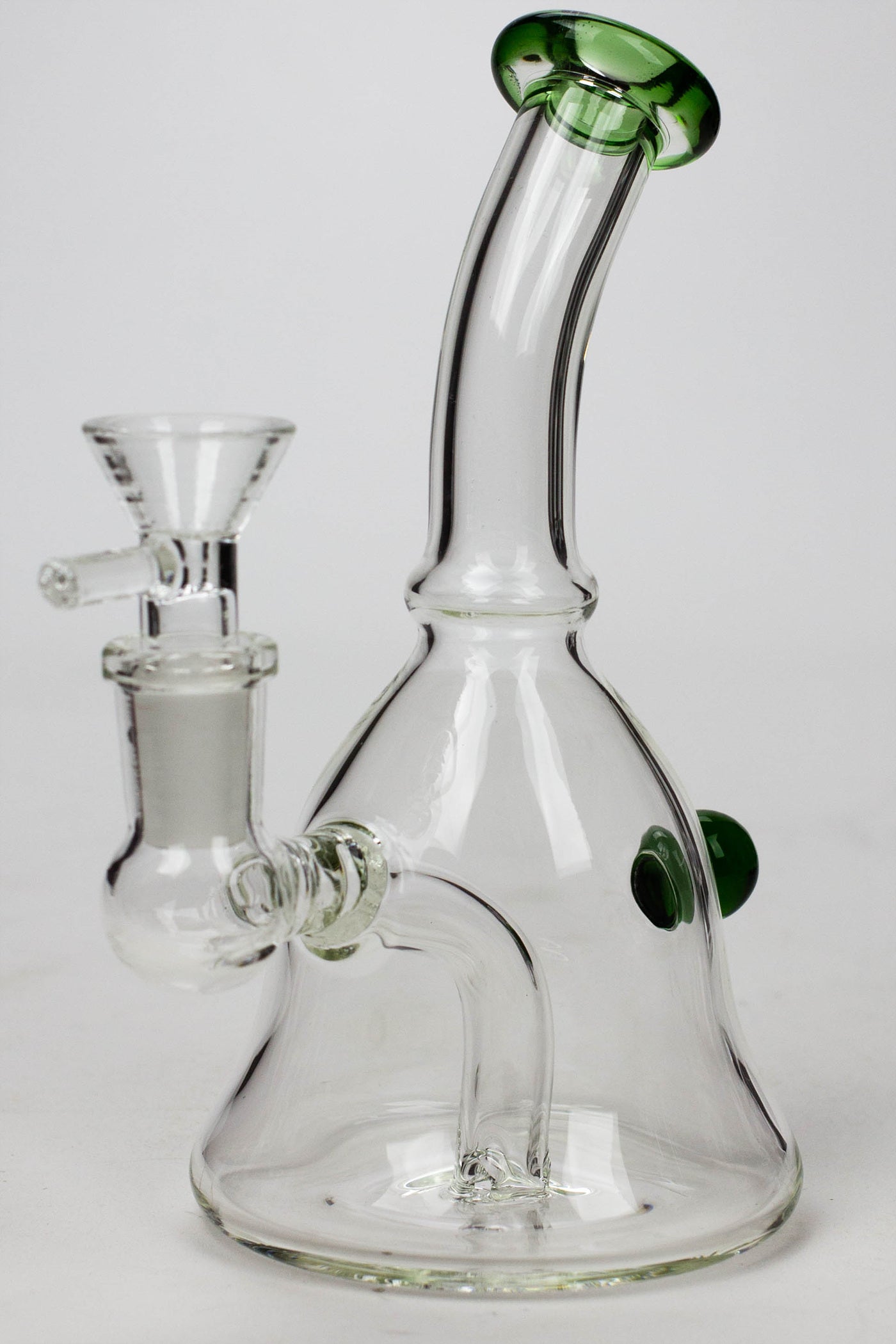 6" 2-in-1 fixed 3 hole diffuser bell bubbler